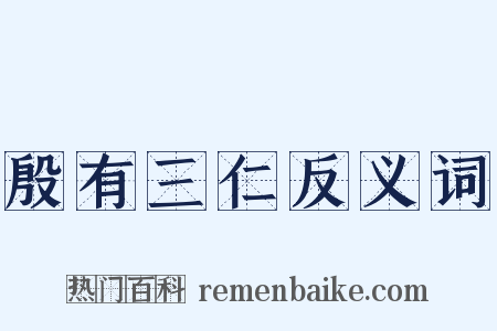 殷有三仁反义词是什么意思的图片